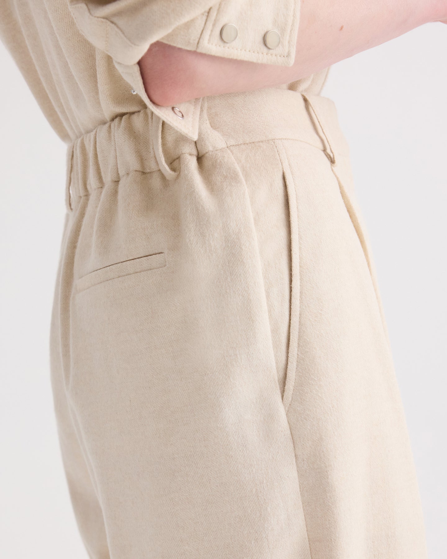 TWP Oat Hudson St Pant in Wool Silk Cashmere view 5