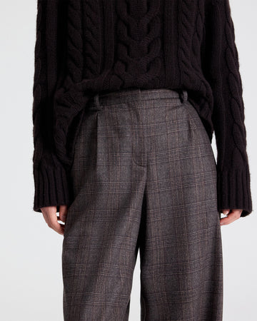 TWP Chocolate multi Hudson St Pant in Wool Flannel view 2