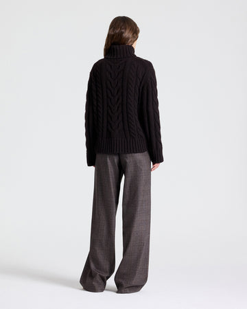 TWP Chocolate multi Hudson St Pant in Wool Flannel view 6
