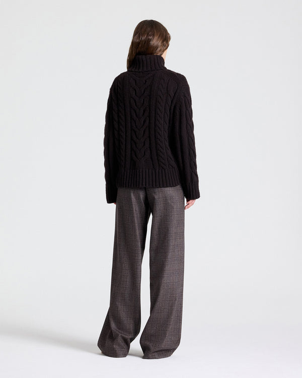 TWP Chocolate multi Hudson St Pant in Wool Flannel view 6