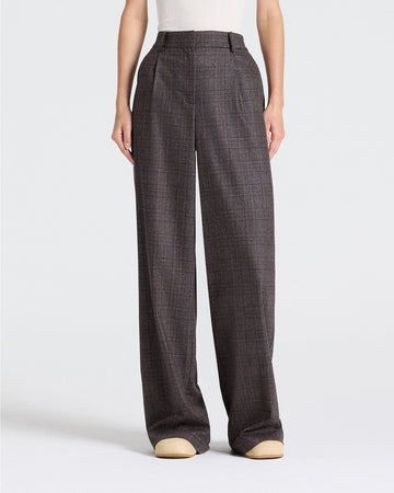 TWP Chocolate multi Hudson St Pant in Wool Flannel view 3