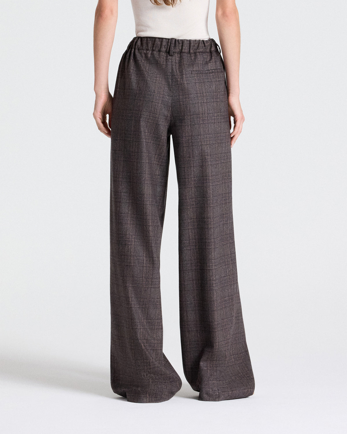 TWP Chocolate multi Hudson St Pant in Wool Flannel view 4