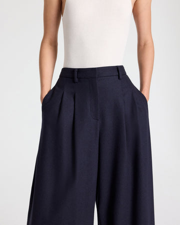 TWP Midnight Avery Pant in Wool Flannel view 5