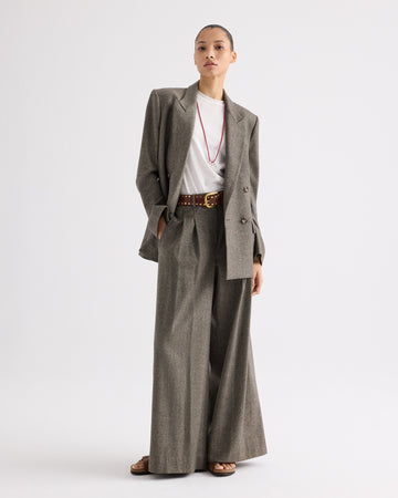 Avery Pant in Fancy Wool Flannel