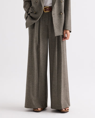 TWP Tea multi Avery Pant in Fancy Wool Flannel view 3