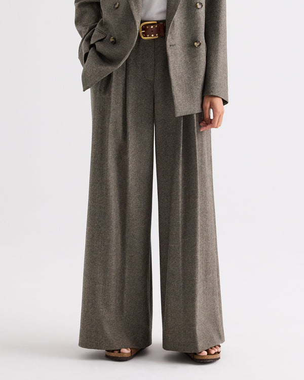 TWP Tea multi Avery Pant in Fancy Wool Flannel view 3