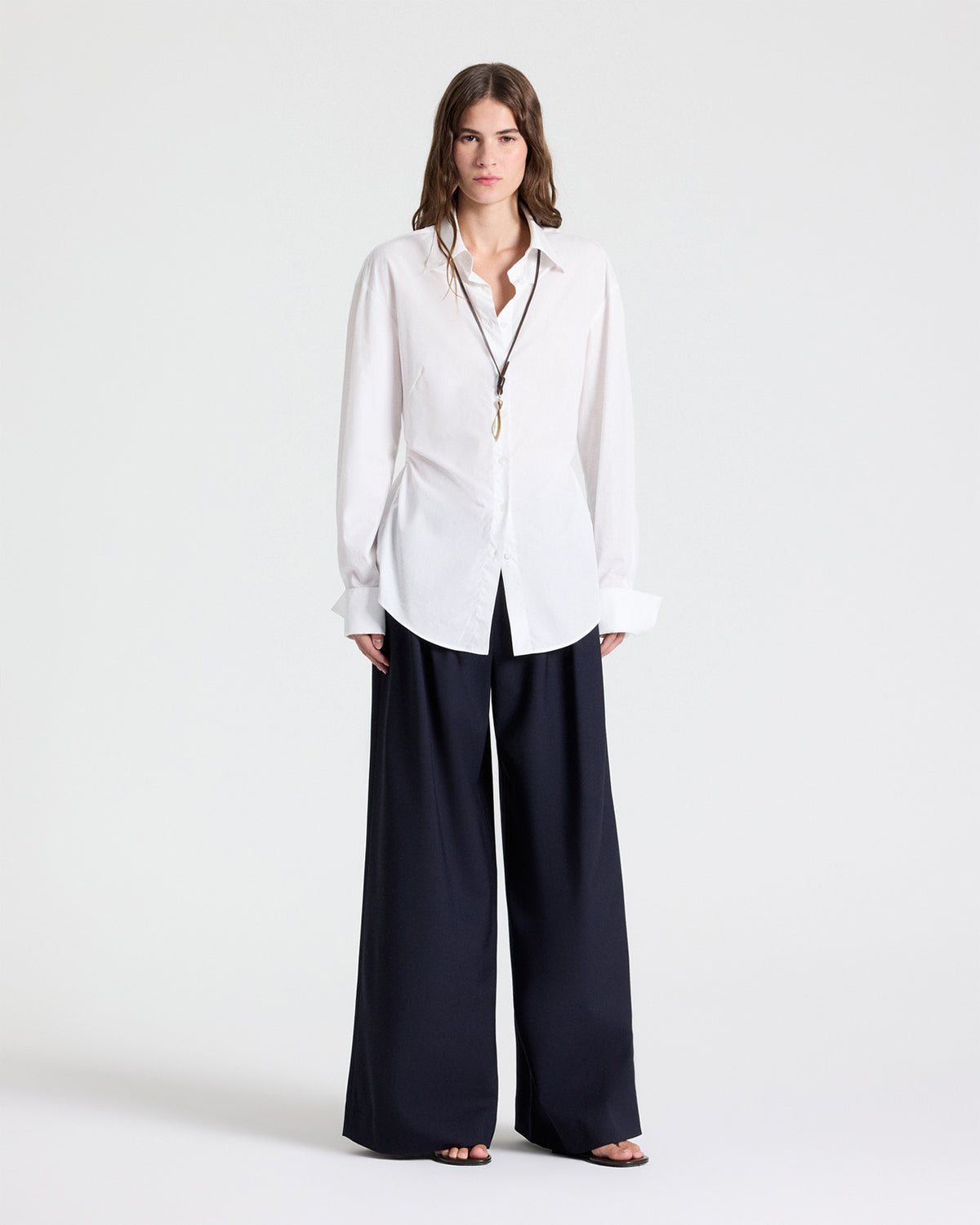 TWP Midnight Avery Pant in Soft Finish Stretch Wool view 7
