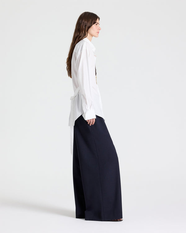 TWP Midnight Avery Pant in Soft Finish Stretch Wool view 8
