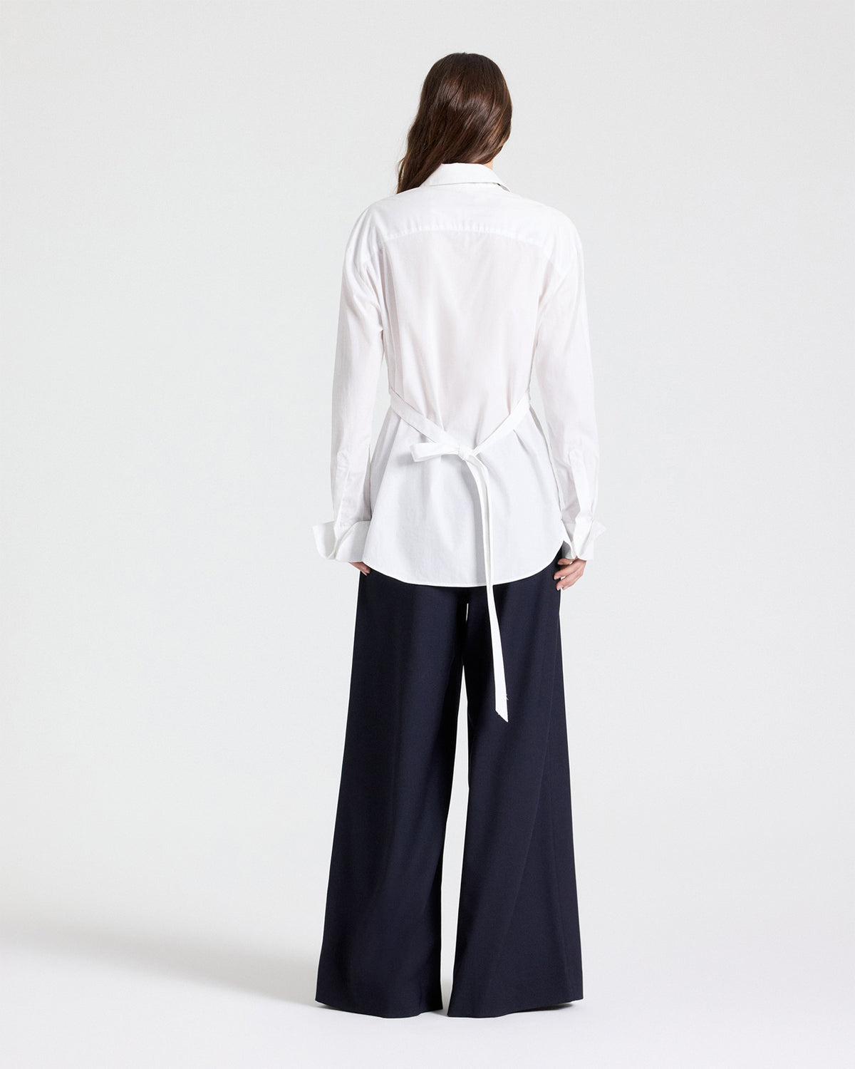 TWP Midnight Avery Pant in Soft Finish Stretch Wool view 6