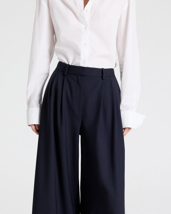 TWP Midnight Avery Pant in Soft Finish Stretch Wool view 2