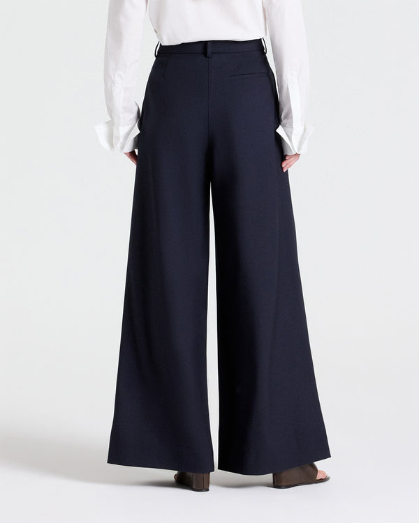 TWP Midnight Avery Pant in Soft Finish Stretch Wool view 4
