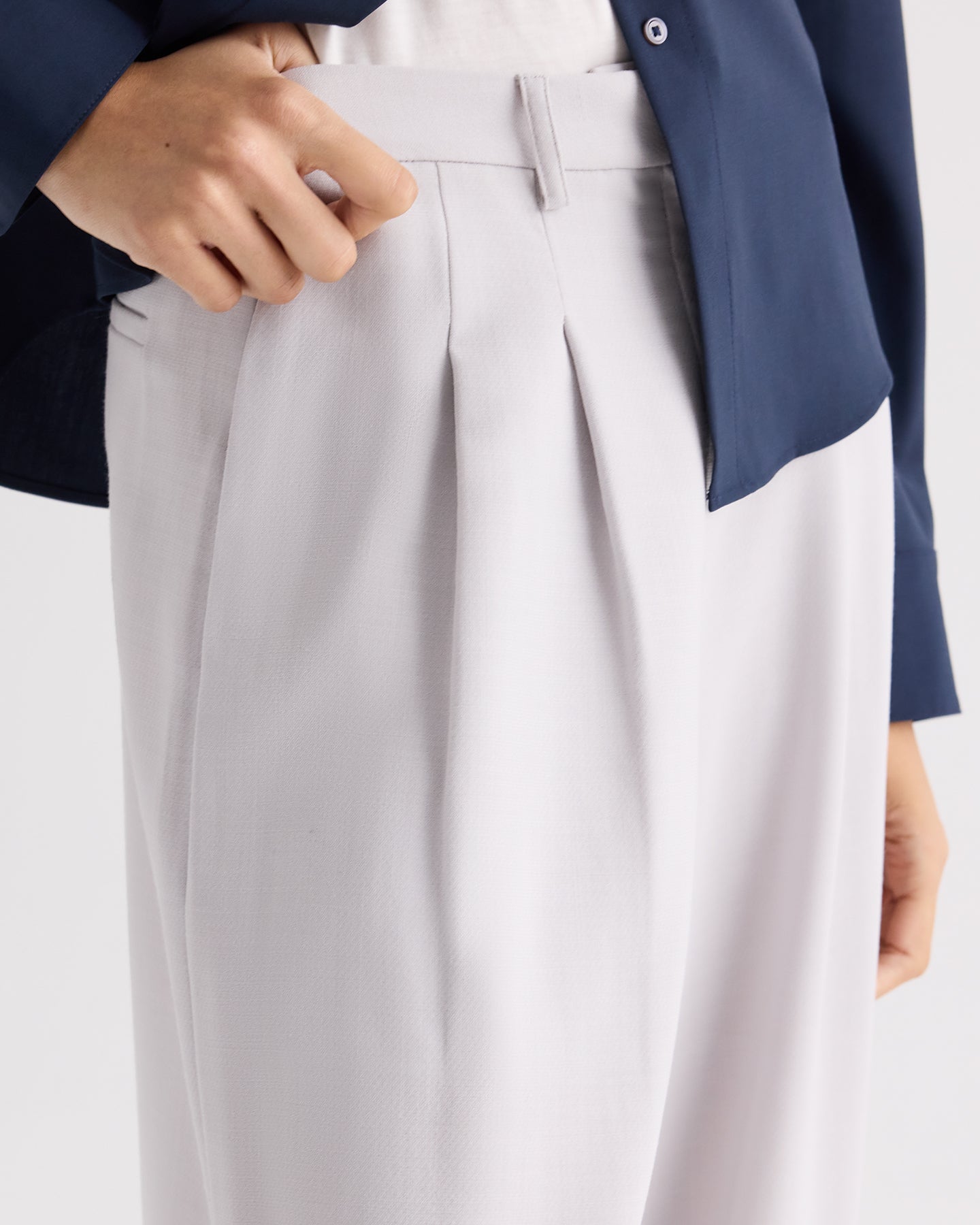 TWP Vapor blue Avery Pant in Couture Stretch Suiting view 3