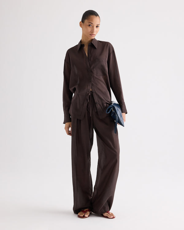 TWP Delicioso PJ Pant in Cotton Silk Organza view 1
