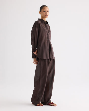 TWP Delicioso PJ Pant in Cotton Silk Organza view 3