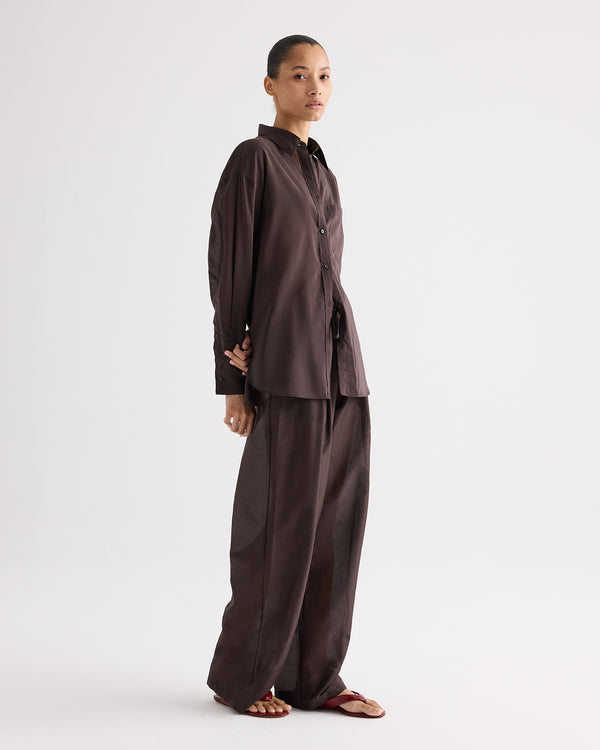 TWP Delicioso PJ Pant in Cotton Silk Organza view 3