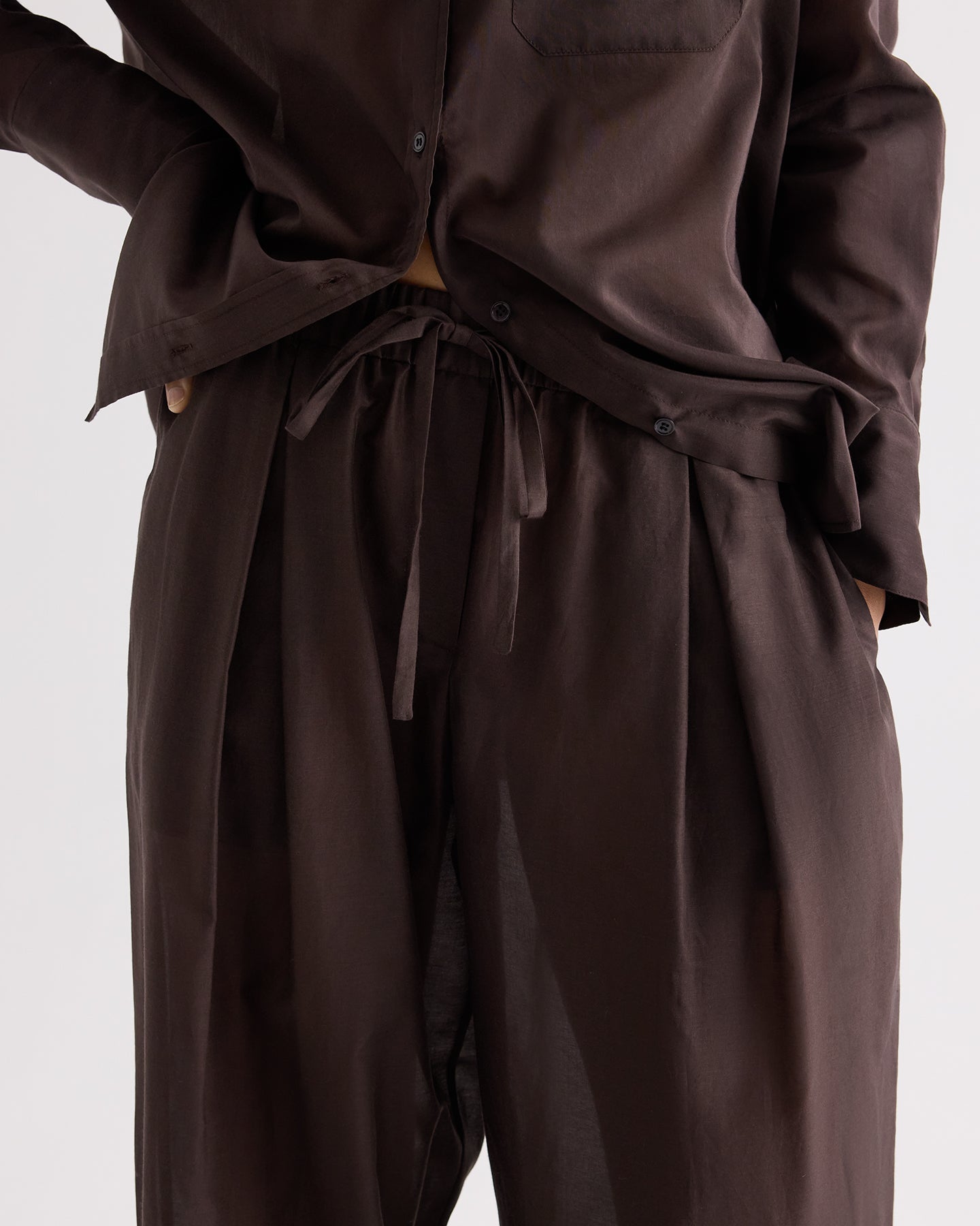 TWP Delicioso PJ Pant in Cotton Silk Organza view 4