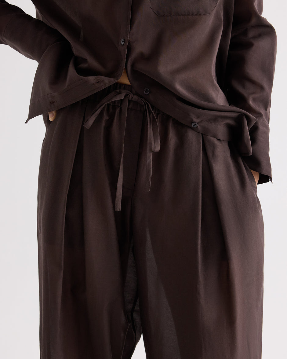 TWP Delicioso PJ Pant in Cotton Silk Organza view 4