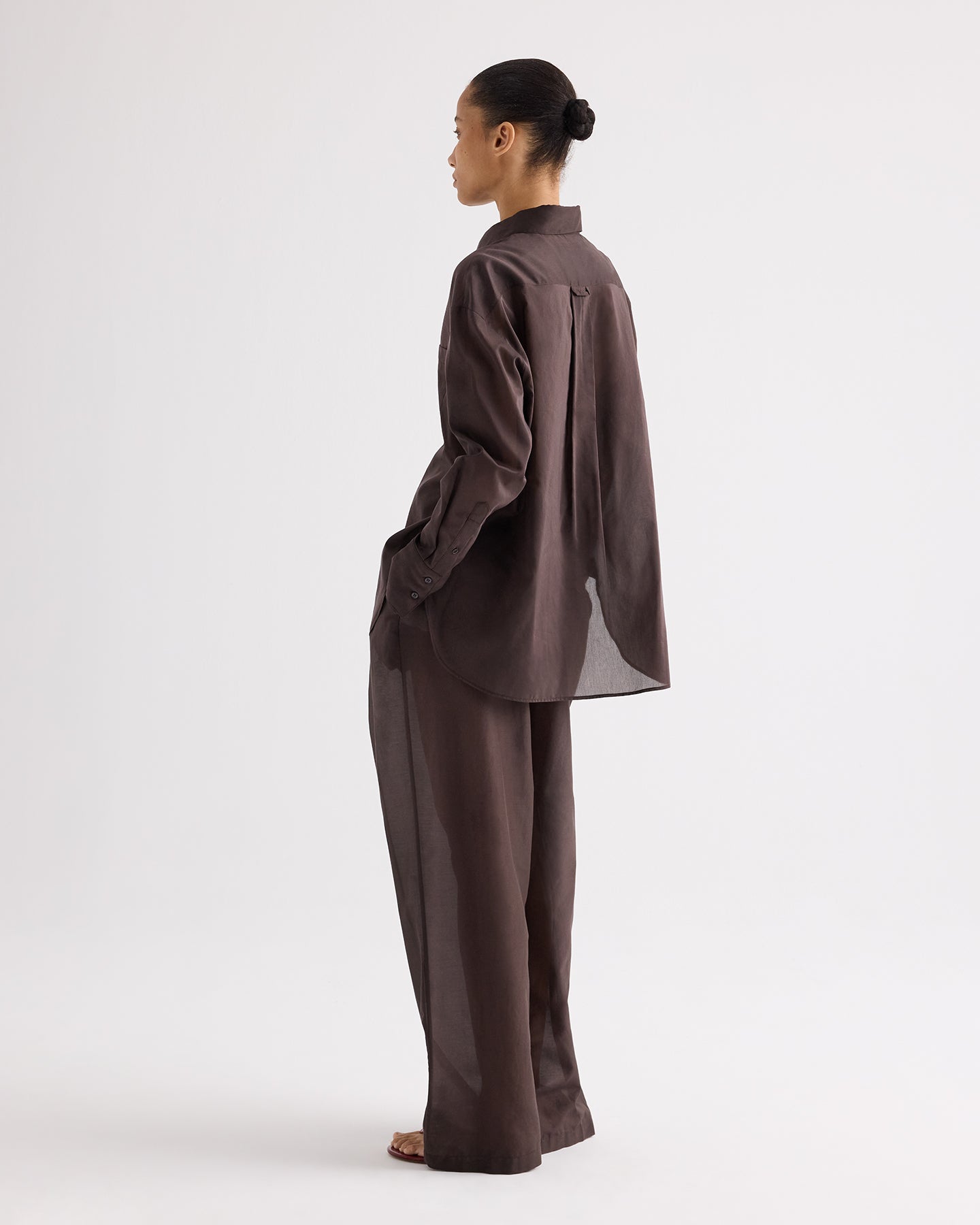 TWP Delicioso PJ Pant in Cotton Silk Organza view 5