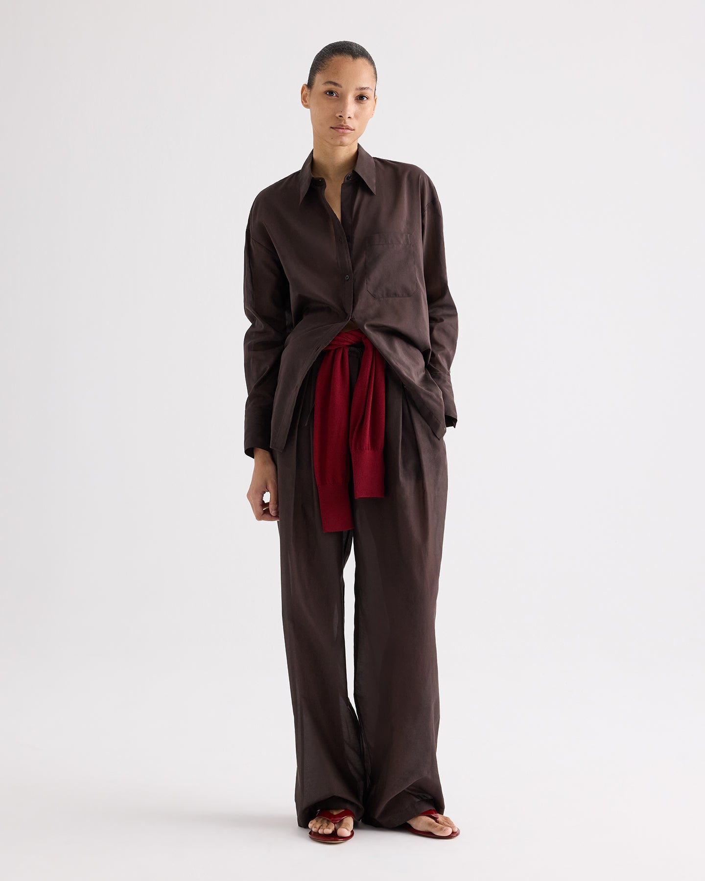 TWP Delicioso PJ Pant in Cotton Silk Organza view 6