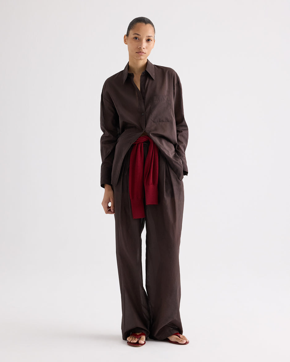 TWP Delicioso PJ Pant in Cotton Silk Organza view 6