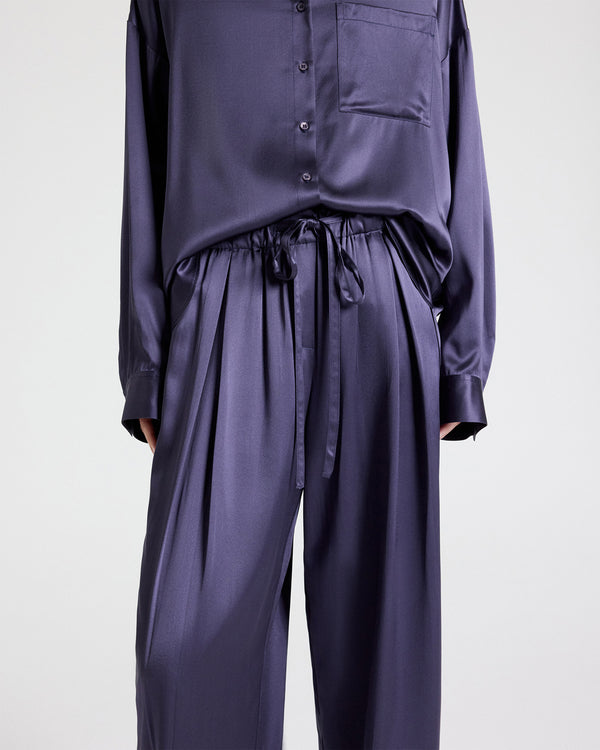 TWP Graystone PJ Pant in Crepe Back Silk Satin view 6