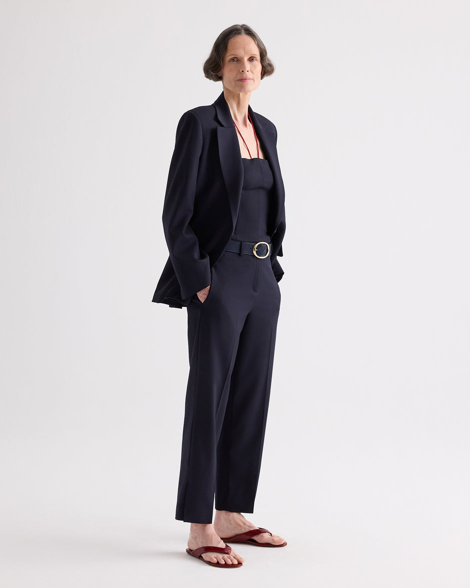 TWP Midnight Roberts Pant in Italian Wool Twill view 1