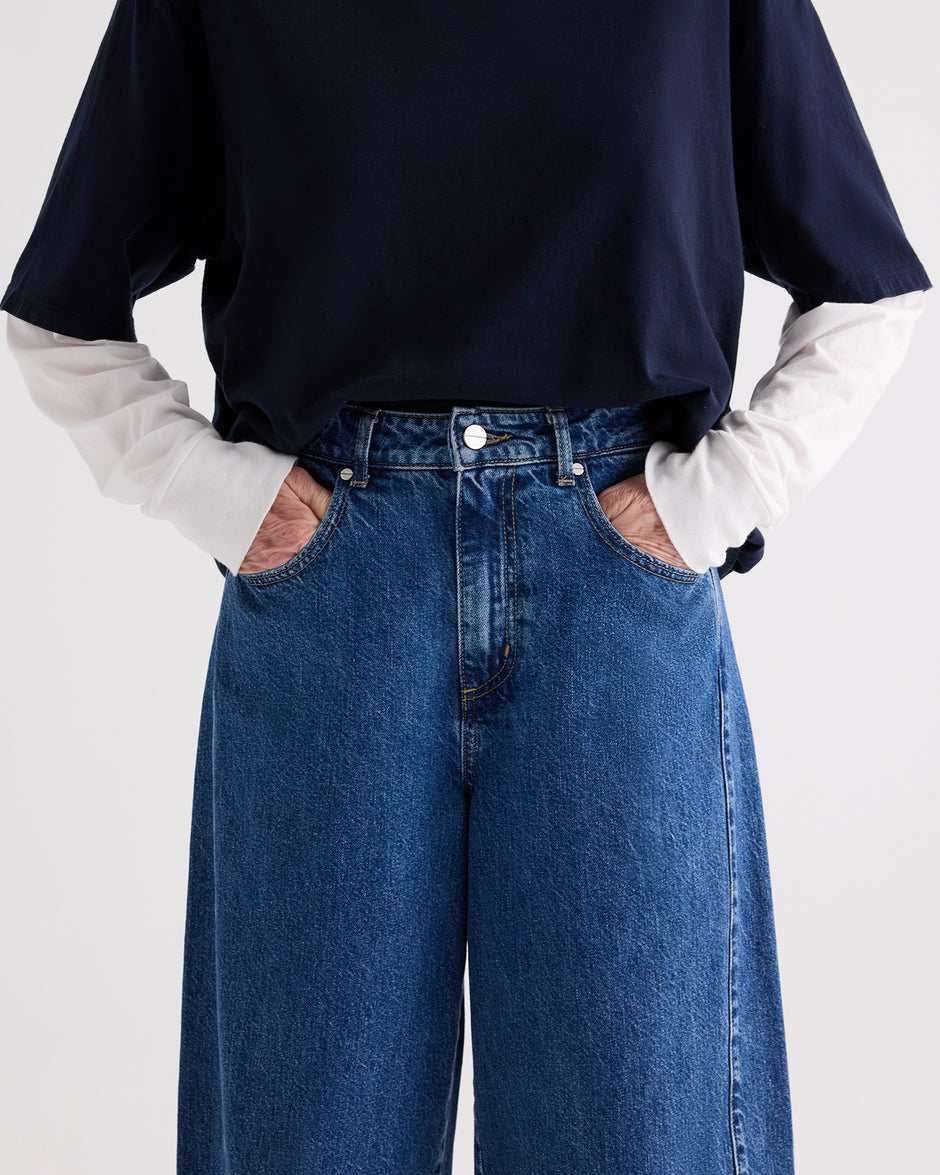 TWP Paris Slouchy Boyfriend Jeans in Heavy Denim view 4
