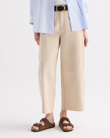 TWP Sandshell Slouchy Boyfriend Jeans in Sandshell Denim view 2