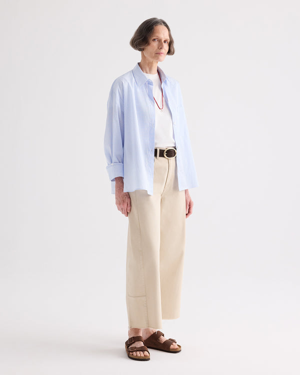 TWP Sandshell Slouchy Boyfriend Jeans in Sandshell Denim view 3