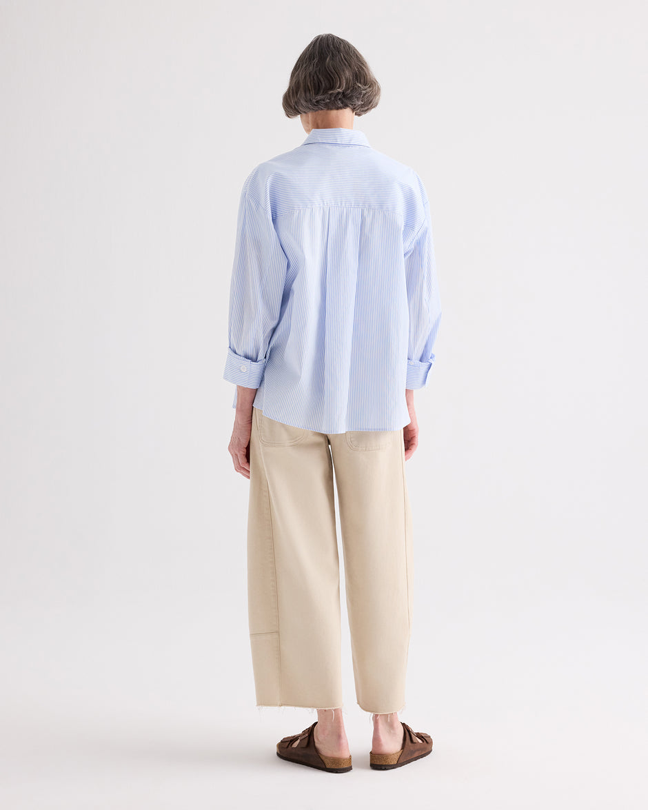 TWP Sandshell Slouchy Boyfriend Jeans in Sandshell Denim view 4