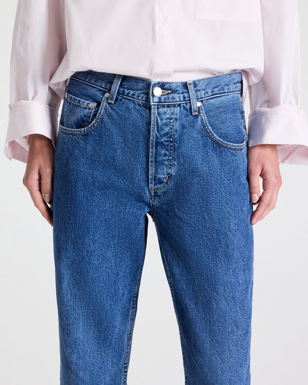 TWP Paris Cropped Mid Rise Jeans in Heavy Denim view 5