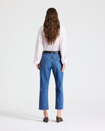 TWP Paris Cropped Mid Rise Jeans in Heavy Denim view 4