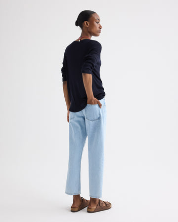 TWP Antwerp Cropped Mid Rise Jeans in Denim view 4