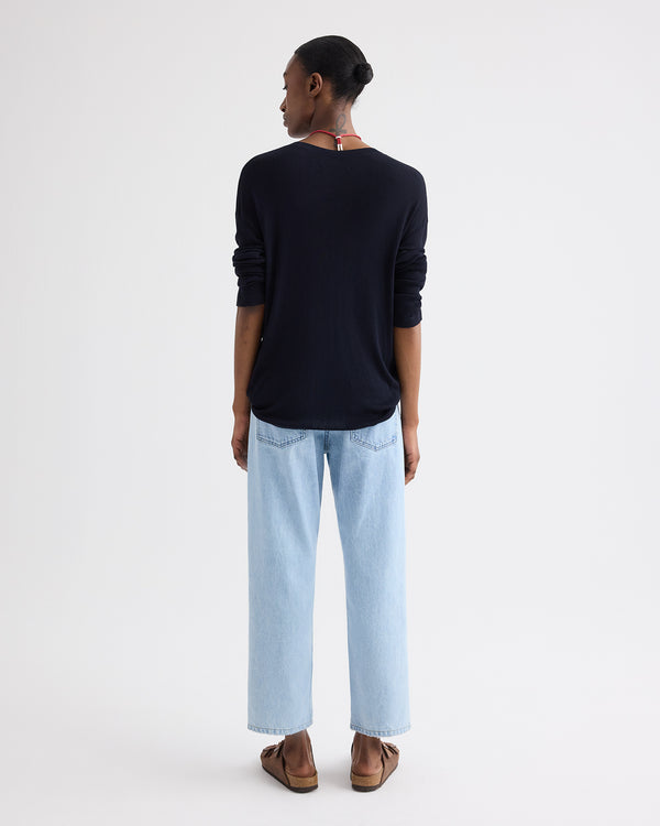 TWP Antwerp Cropped Mid Rise Jeans in Denim view 5