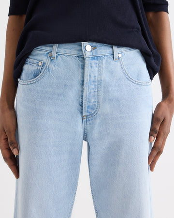 TWP Antwerp Cropped Mid Rise Jeans in Denim view 3