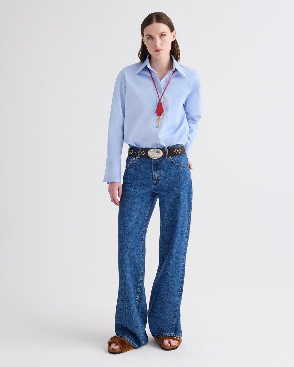 TWP Paris New Straight Jeans in Heavy Denim view 1