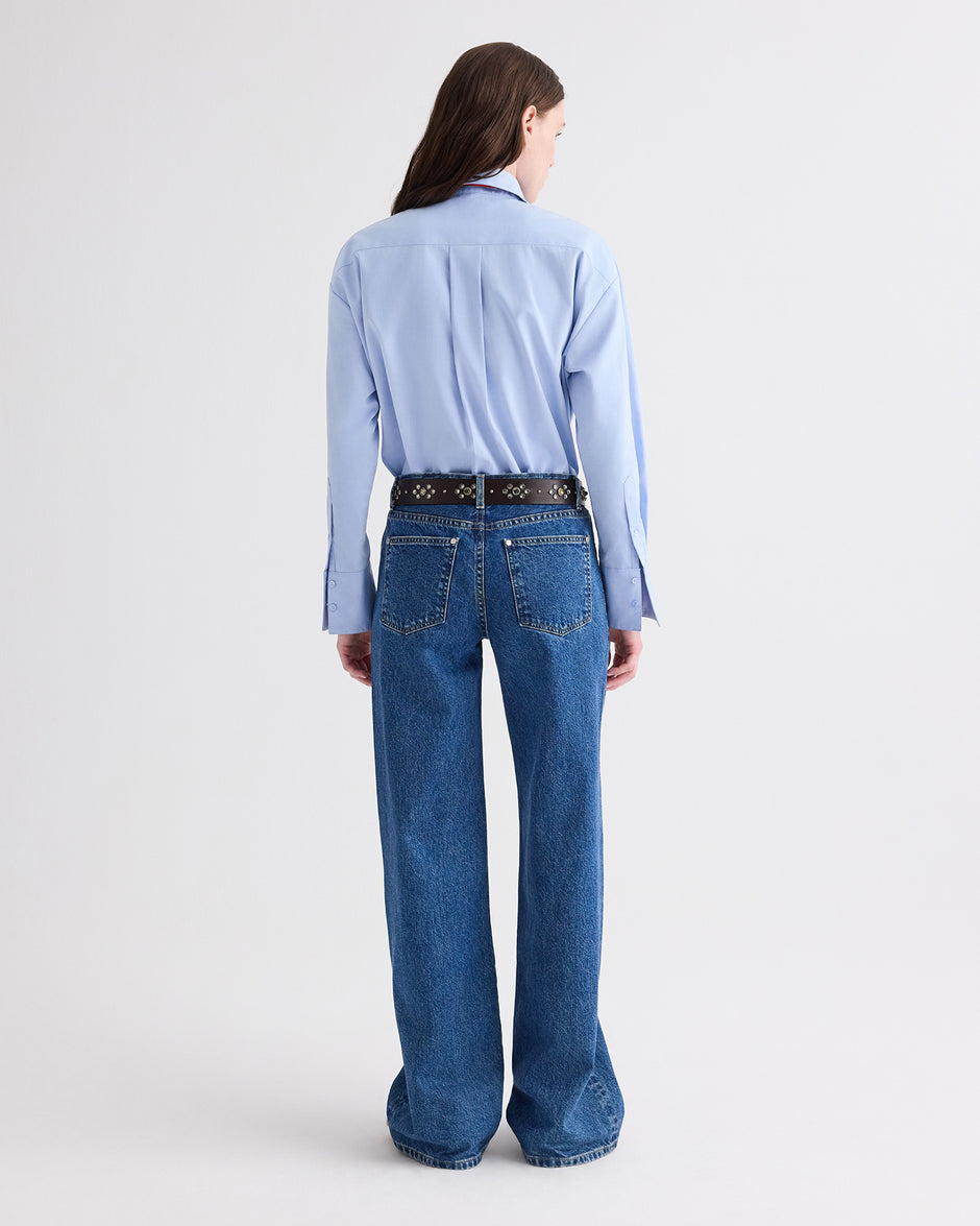 TWP Paris New Straight Jeans in Heavy Denim view 4