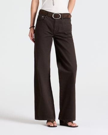 TWP Dark chocolate Harvest Moon Jean in Heavy Denim view 2