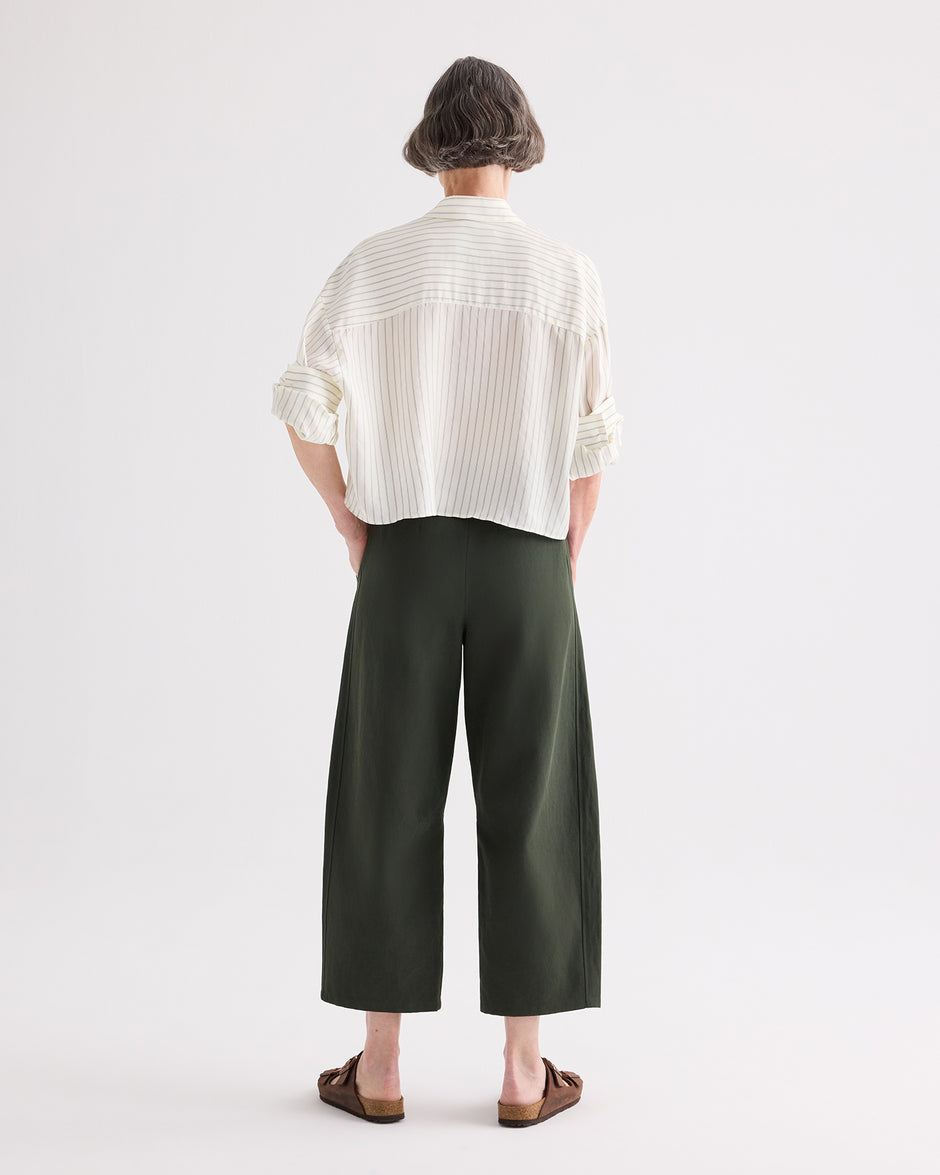 TWP Rosen Slouchy BF Trouser in Cotton Linen Twill view 4