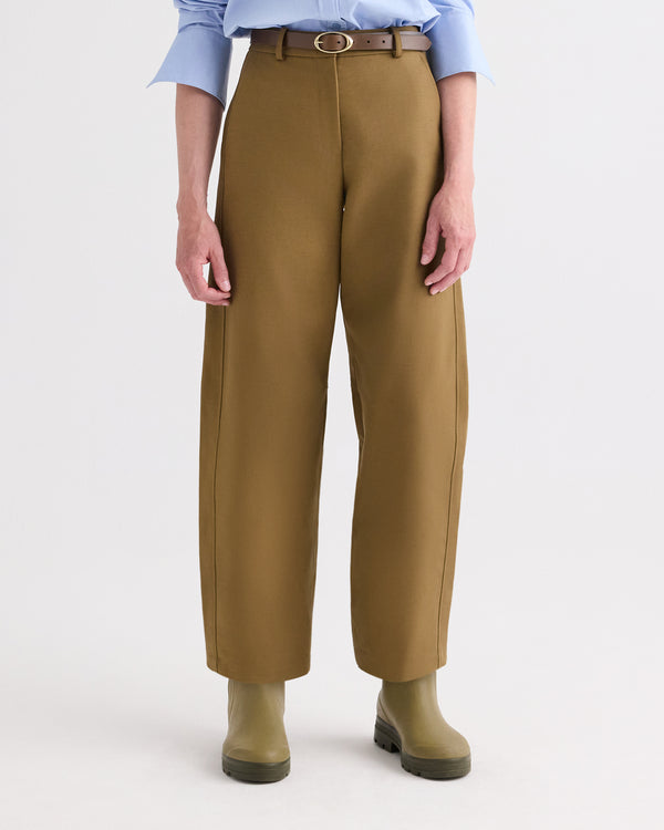 TWP Mink / ant light gold Narrow Belt in Vachetta Leather view 2