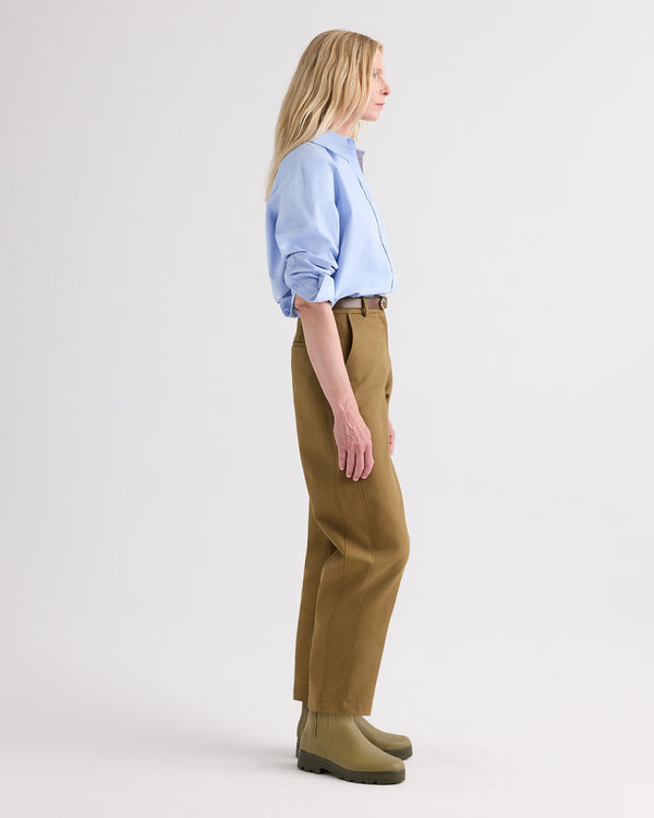 TWP Kangaroo Slouchy BF Trouser in Double Canvas view 4
