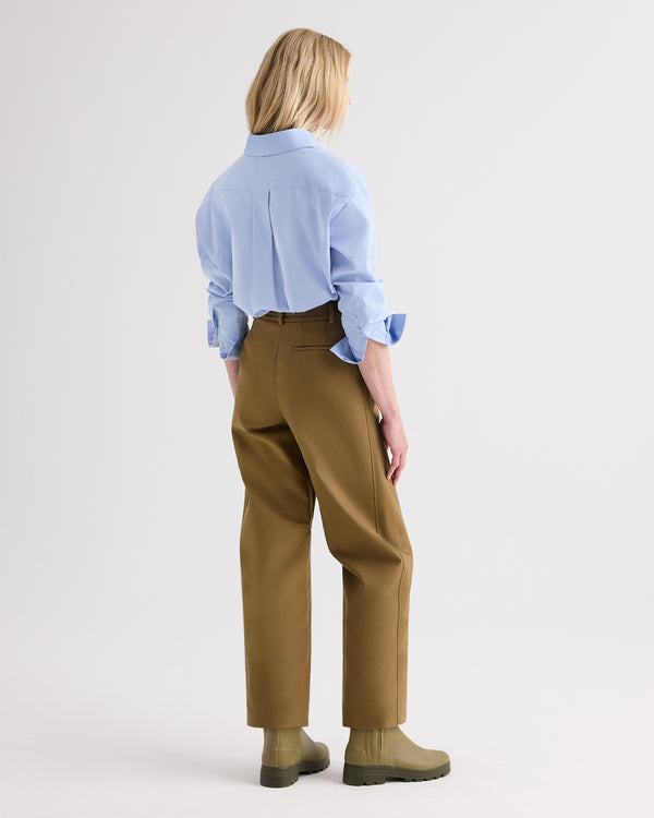 TWP Kangaroo Slouchy BF Trouser in Double Canvas view 5