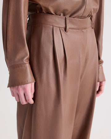 TWP Pinecone Leather Ivy in Paper Leather view 3