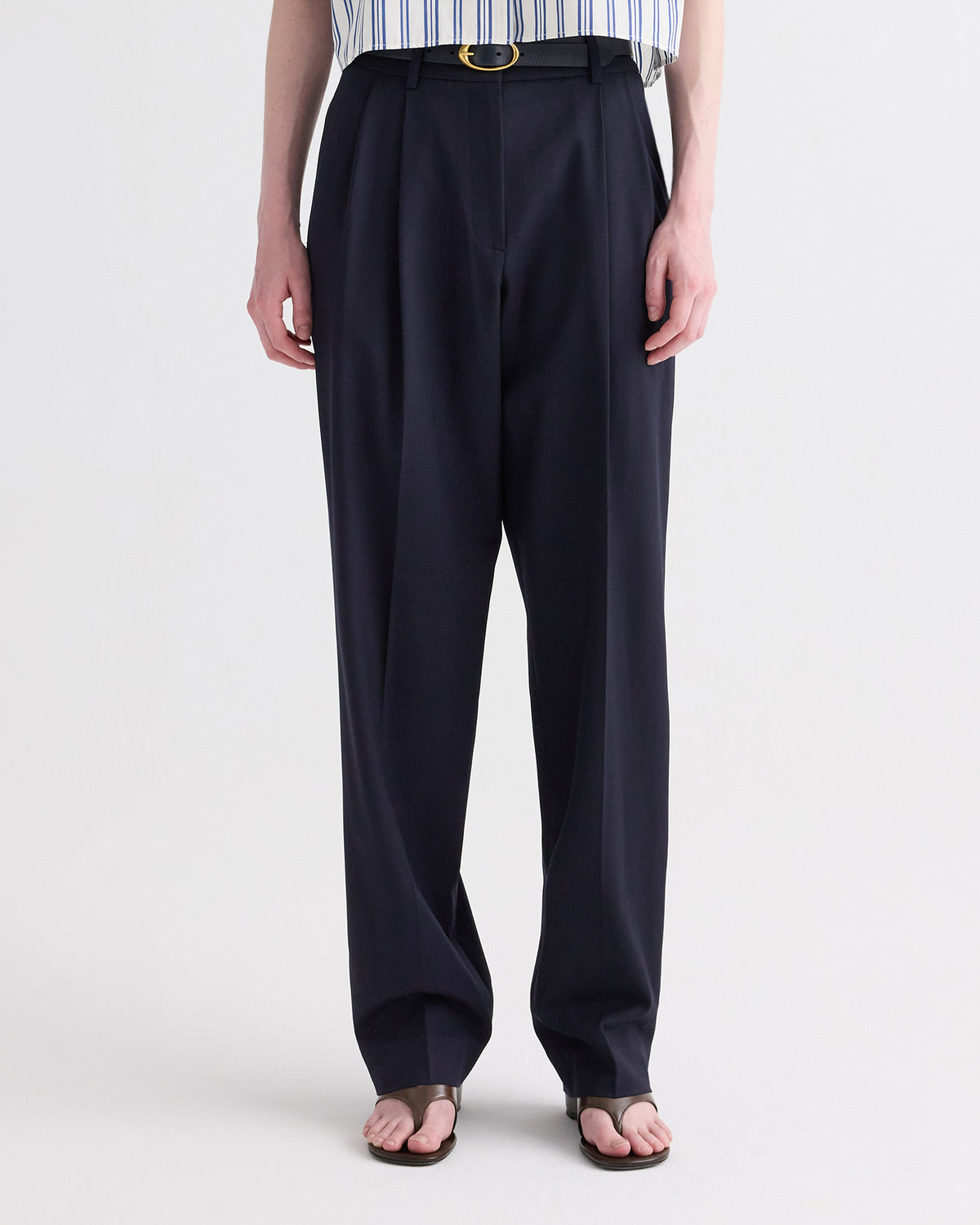 TWP Midnight Ivy Pant in Italian Wool Twill view 2