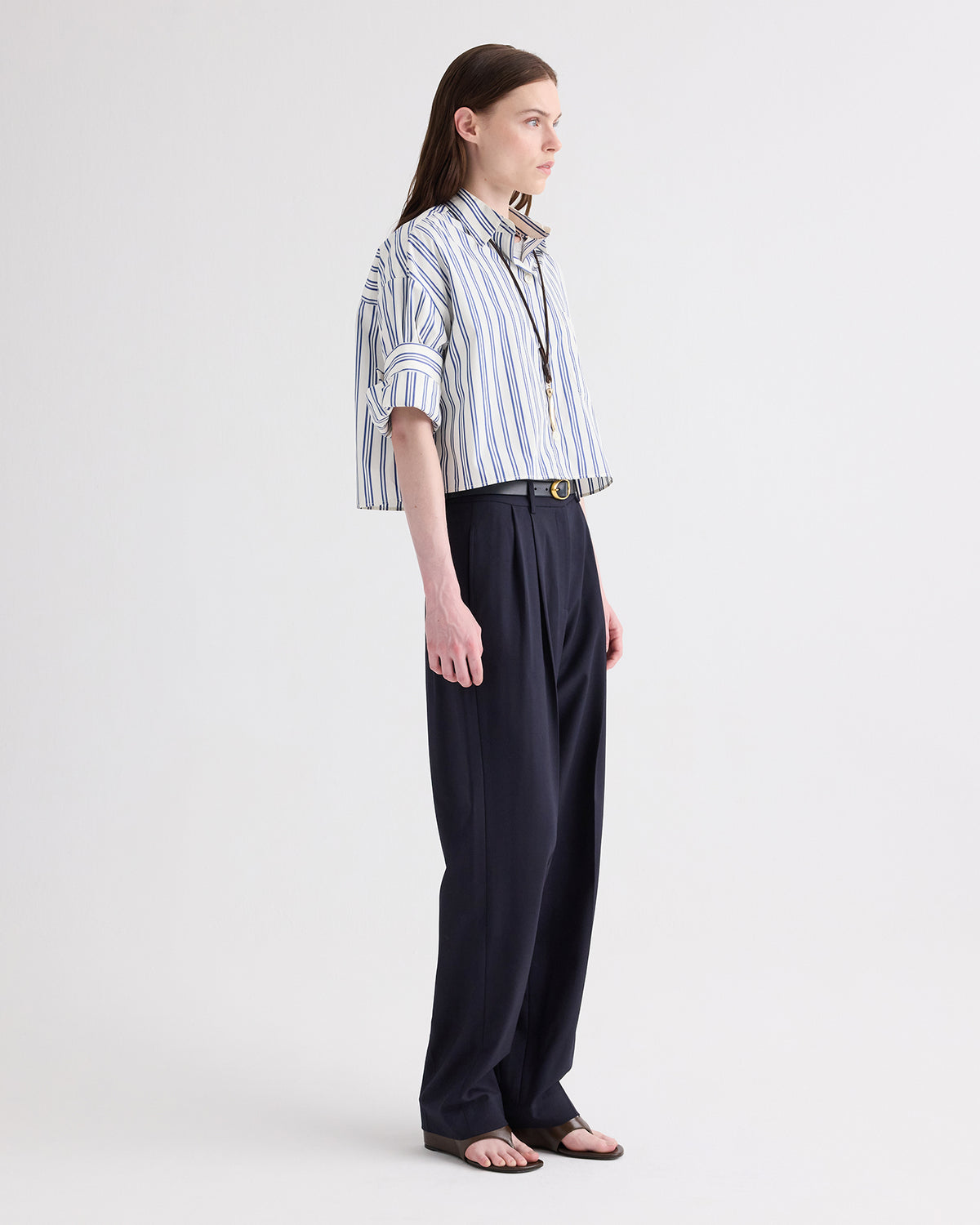 TWP Midnight Ivy Pant in Italian Wool Twill view 4