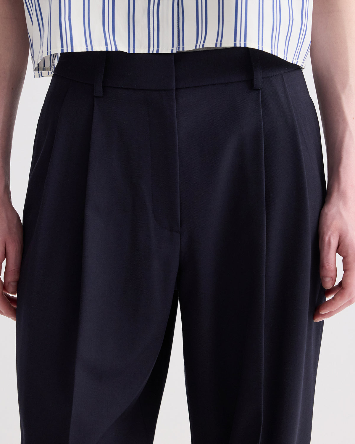 TWP Midnight Ivy Pant in Italian Wool Twill view 3