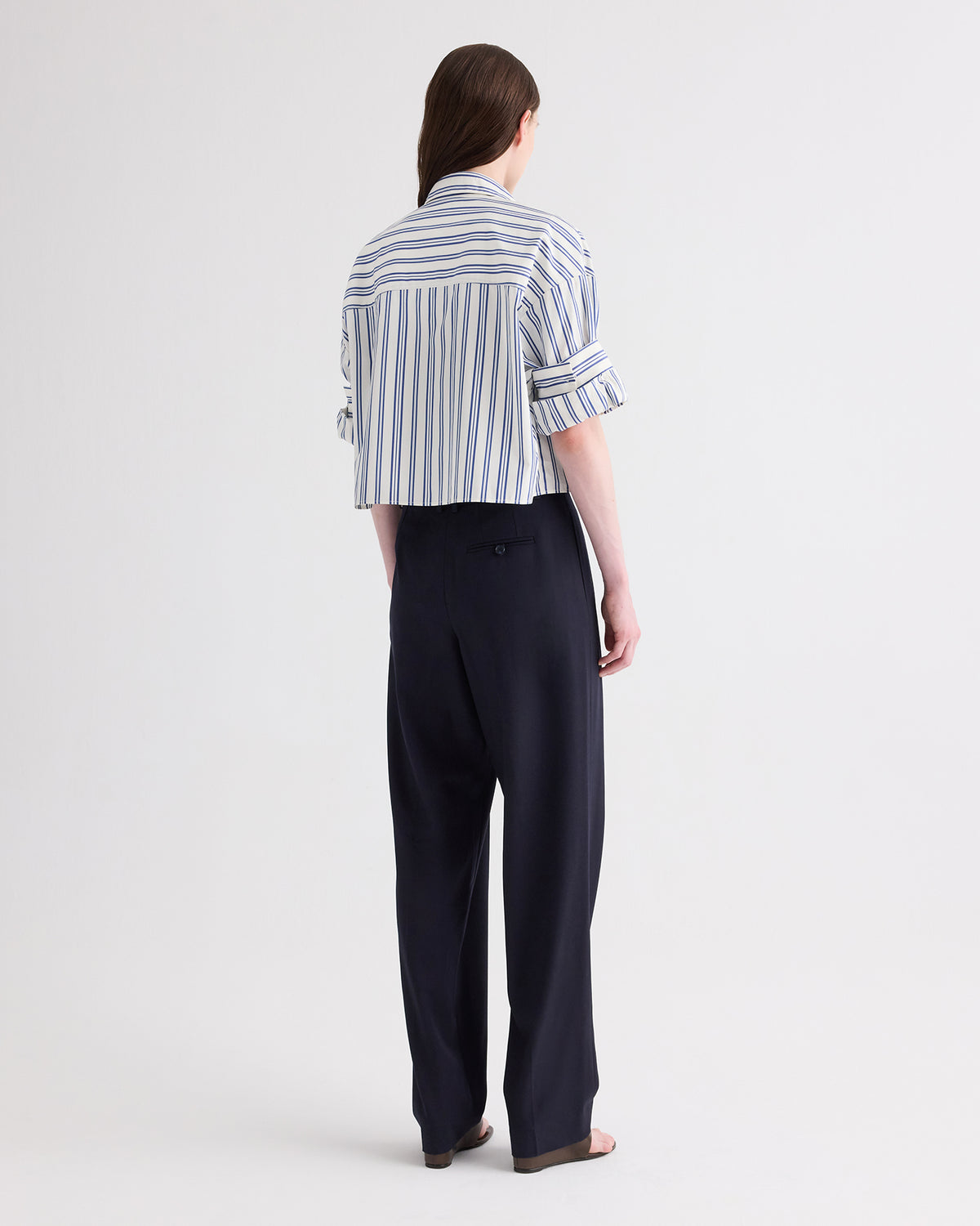 TWP Midnight Ivy Pant in Italian Wool Twill view 5