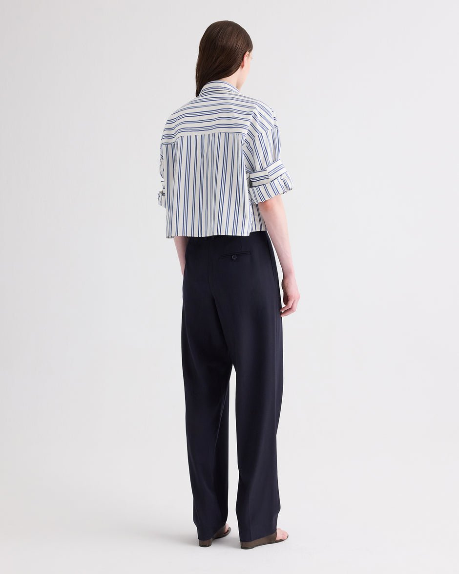 TWP Midnight Ivy Pant in Italian Wool Twill view 5