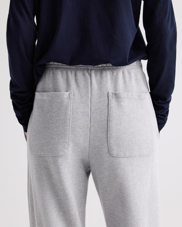 TWP Light heather grey Jetties Jogger in Lightweight Sweatshirt view 4