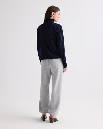 TWP Light heather grey Jetties Jogger in Lightweight Sweatshirt view 5